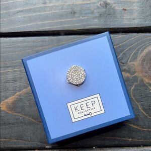 KEEP Collective Silver Pave Charm